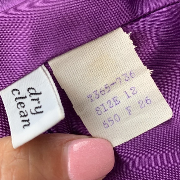Vintage Pendleton Fuchsia Tweed 100% Wool Jacket Blazer Size 12 - Picture 8 of 10